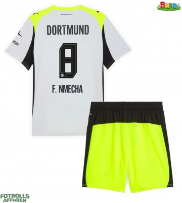Borussia Dortmund Felix Nmecha #8 Bortaställ Barn 2025-26 Kortärmad (+ Korta byxor)